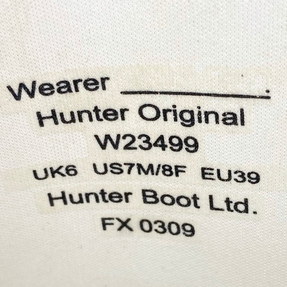 Hunter ♕ Original Iconic Tall Matte Wellington Wellies Boots ♕ Navy 8US / EU 39 - Picture 13 of 16